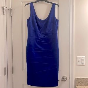 Dressbarn sleeveless sapphire blue cocktail dress -size 10